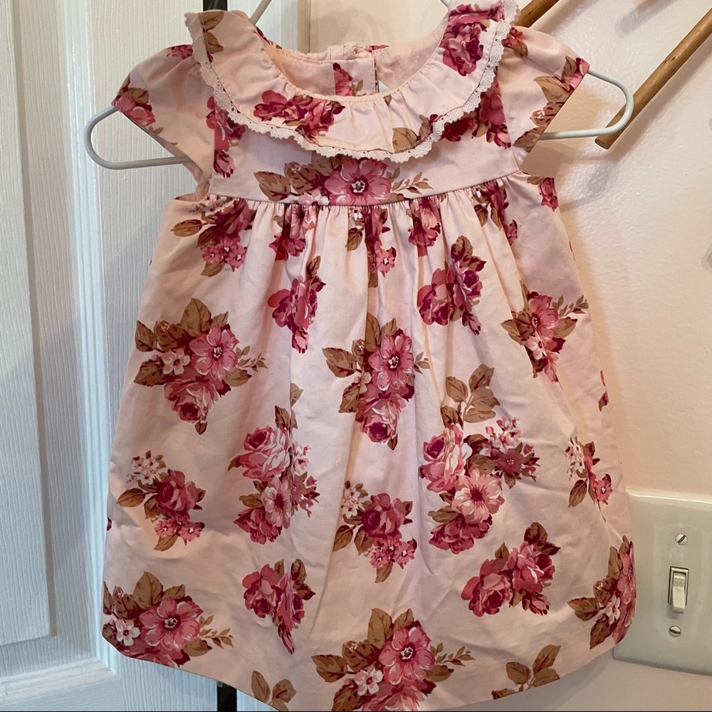 Janie and Jack pink floral dress